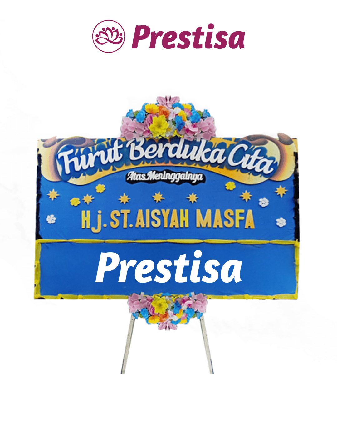 Karangan Bunga Papan Duka Cita Makassar - New 003