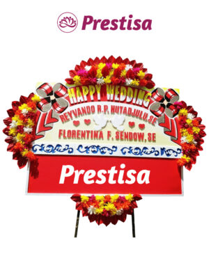 Karangan Bunga Papan Wedding Manado - New 022