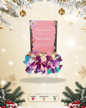 Karangan Bunga Papan Akrilik - New - 013