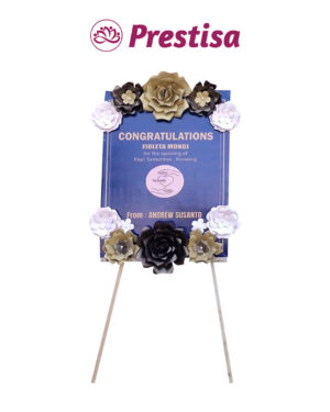 Karangan Bunga Papan Kertas - New - 024