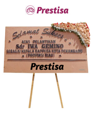 Karangan Bunga Papan Kayu - New 003