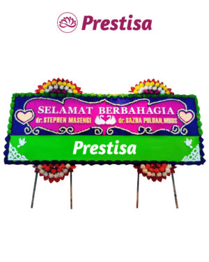 Karangan Bunga Papan Wedding Manado - New 021