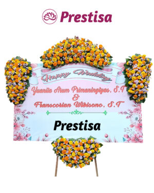 Karangan Bunga Papan Wedding Sidoarjo - New 019