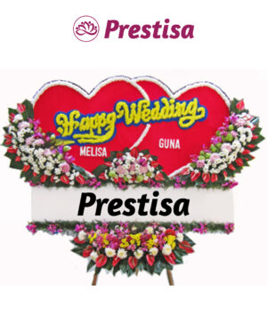 Karangan Bunga Love - New 003