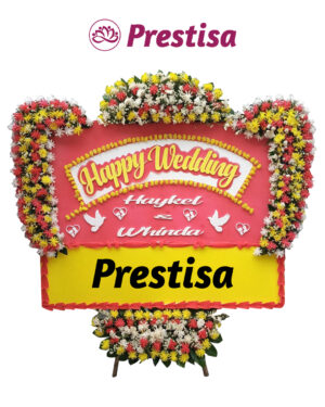 Karangan Bunga Papan Jumbo Wedding - New 021