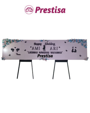 Karangan Bunga Papan Kayu - New 016