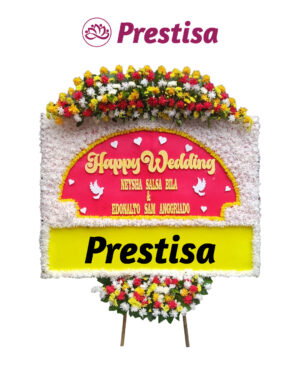 Karangan Bunga Papan Jumbo Wedding - New 022