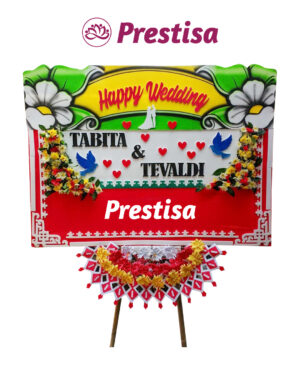 Karangan Bunga Papan Wedding Semarang - New 019