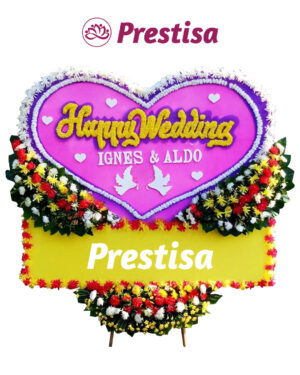 Karangan Bunga Love - New 008