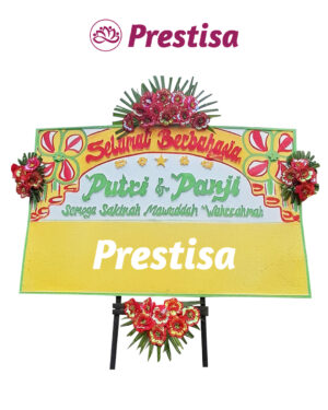 Karangan Bunga Papan Wedding Manado - New 017