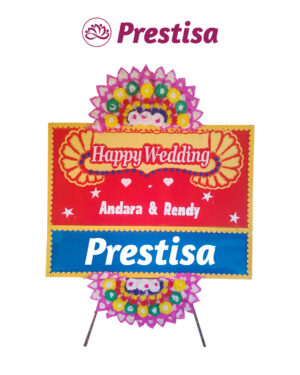 Karangan Bunga Papan Wedding Makassar - New 015