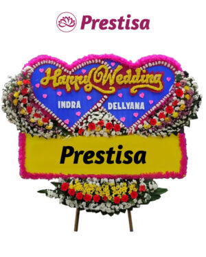 Karangan Bunga Love - New 011