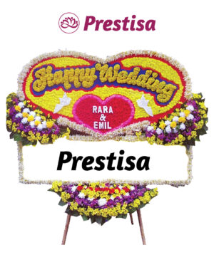 Karangan Bunga Love - New 012