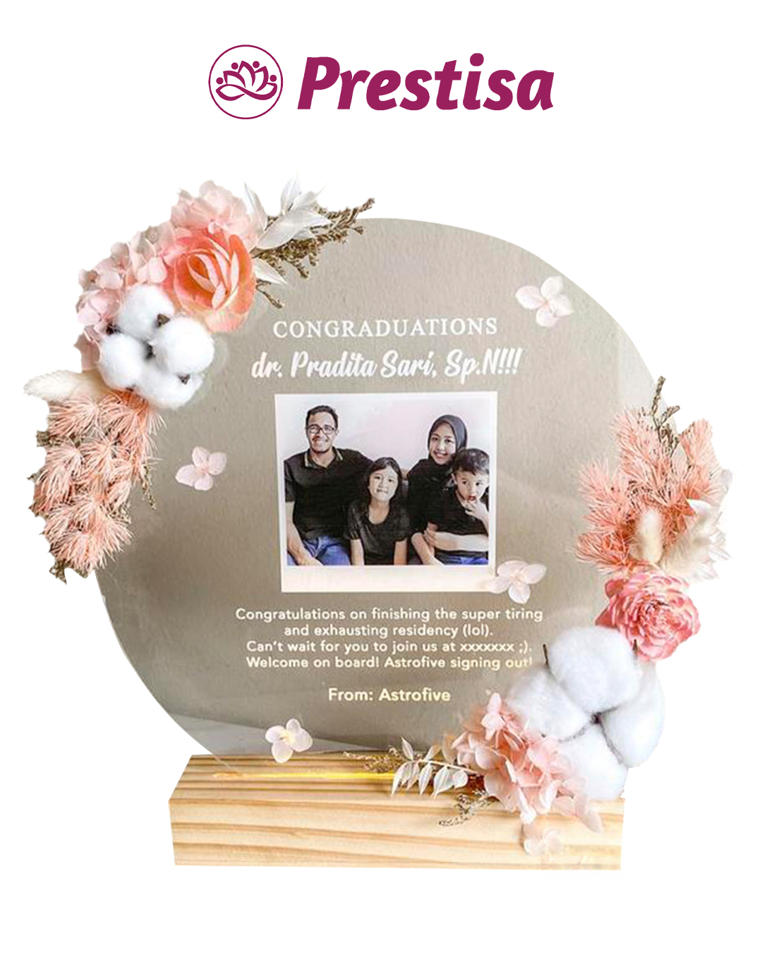 Karangan Bunga Akrilik Mini - New 001