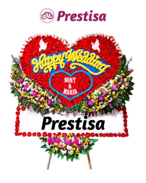 Karangan Bunga Love - New 013