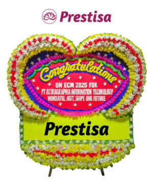 Karangan Bunga Love - New 014