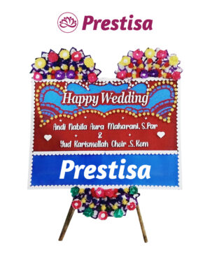 Karangan Bunga Papan Wedding Makassar - New 016