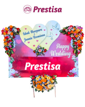 Karangan Bunga Love - New 015