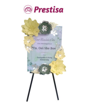 Karangan Bunga Papan Kertas - New - 002