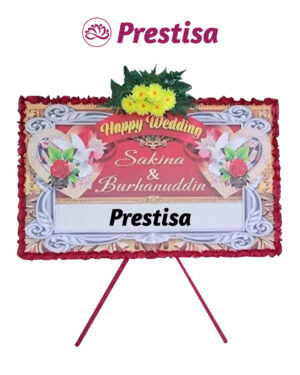 Karangan Bunga Papan Wedding Gorontalo - New 017