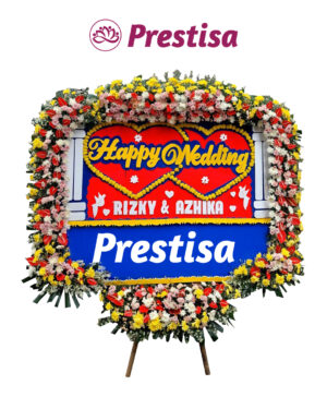 Karangan Bunga Papan Jumbo Wedding - New 019