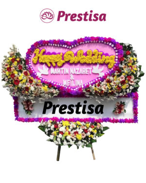 Karangan Bunga Love - New 016