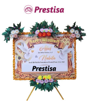 Karangan Bunga Papan Wedding Gorontalo - New 021