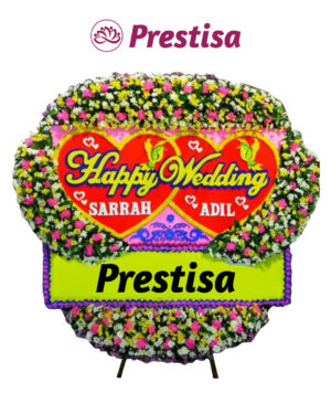 Karangan Bunga Love - New 018