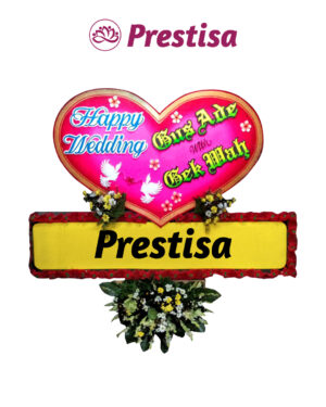 Karangan Bunga Love - New 019