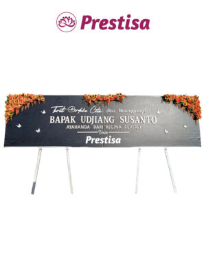 Karangan Bunga Papan Kayu - New 006