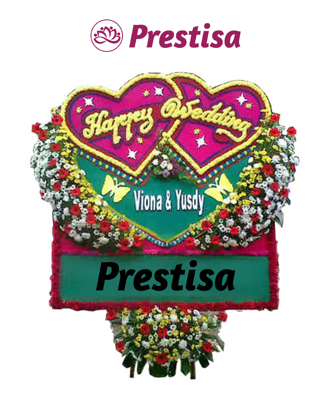 Karangan Bunga Love - New 020