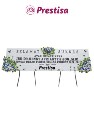 Karangan Bunga Papan Kayu - New 004