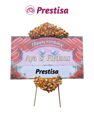 Karangan Bunga Papan Wedding Sidoarjo - New 020