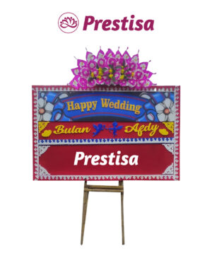 Karangan Bunga Papan Wedding Solo - New 016