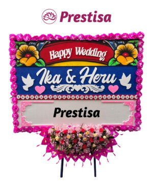 Karangan Bunga Papan Wedding Solo - New 018