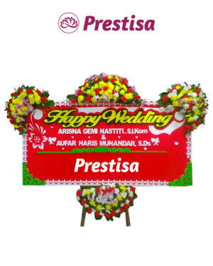 Karangan Bunga Papan Wedding Sukabumi - New 022