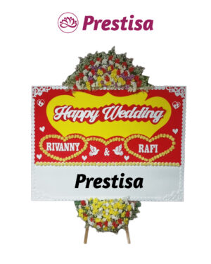 Karangan Bunga Papan - Wedding - New 001