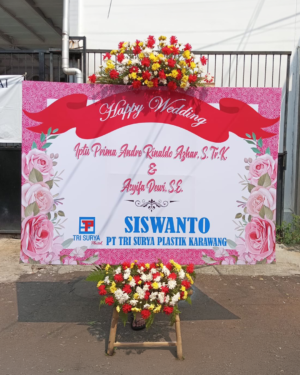 Karangan Bunga Papan - Wedding - New 002