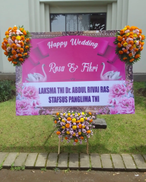 Karangan Bunga Papan - Wedding - New 008