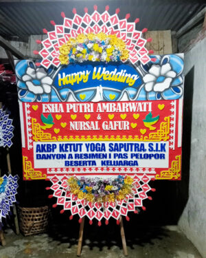 Karangan Bunga Papan - Wedding - New 002