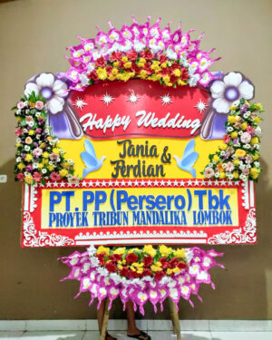 Karangan Bunga Papan - Wedding - New 006