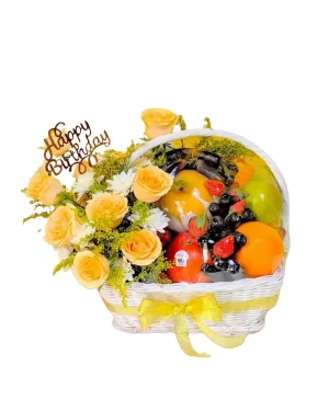 Velvet Bloom Basket