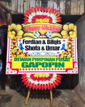 Karangan Bunga Papan - Wedding - New 003