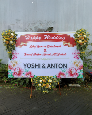 Karangan Bunga Papan - Wedding - New 007