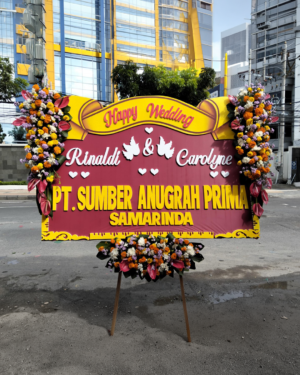Karangan Bunga Papan - Wedding - New 003