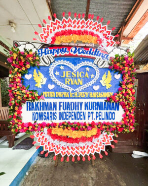Karangan Bunga Papan - Wedding - New 008