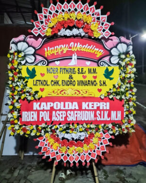 Karangan Bunga Papan - Wedding - New 004