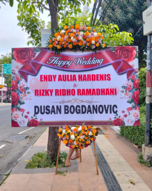 Karangan Bunga Papan - Wedding - New 006