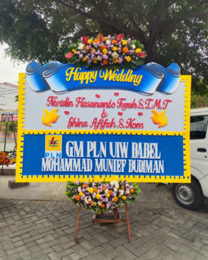 Karangan Bunga Papan - Wedding - New 002