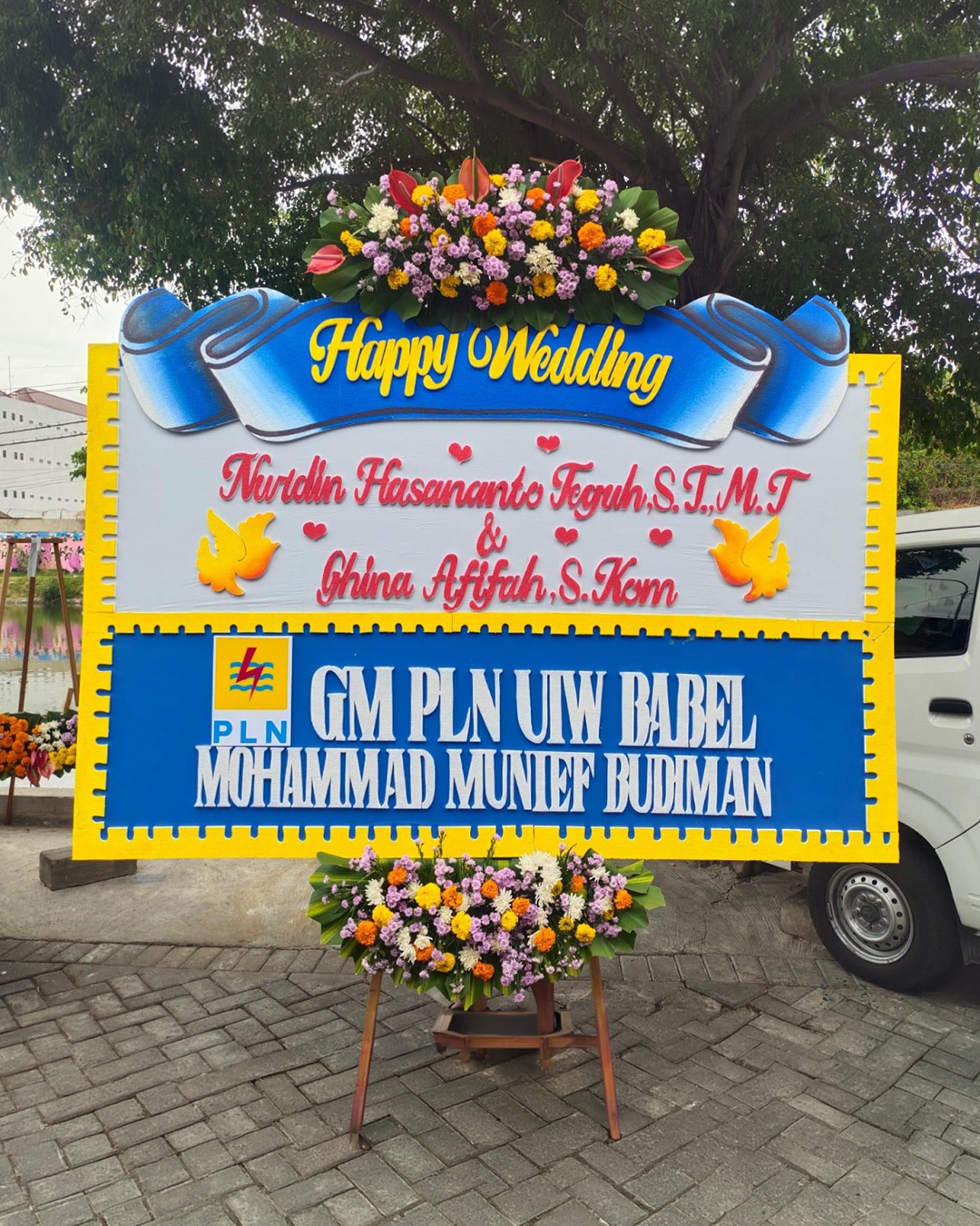 Karangan Bunga Papan - Wedding - New 002